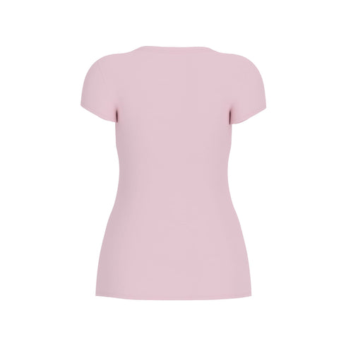 GUESS T-shirt T-shirt Donna stampa logo con strass Rosa - Francavilla Moda